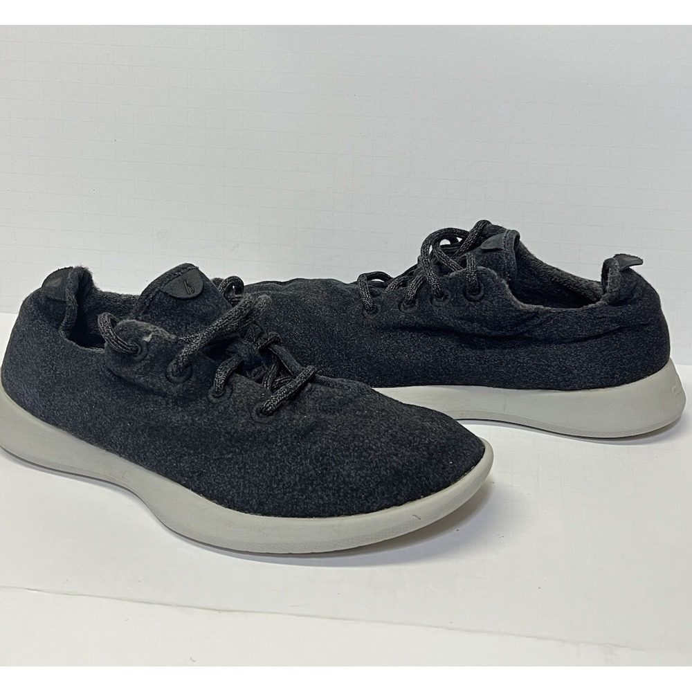 Allbirds Wool Runner Women W11 Gray Black Athletic Sneaker SAMPLE